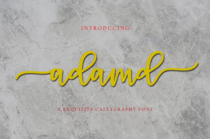 Adamd font preview