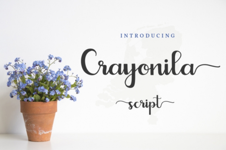 Crayonila Script font preview