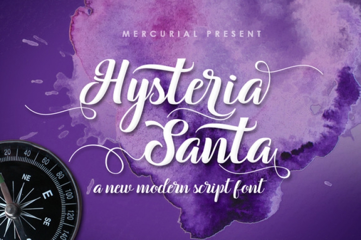 Hysteria Santa font preview