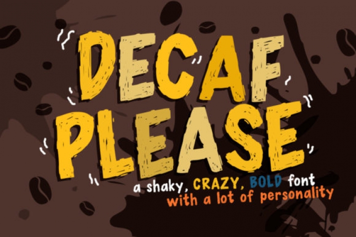 Decaf Please font preview