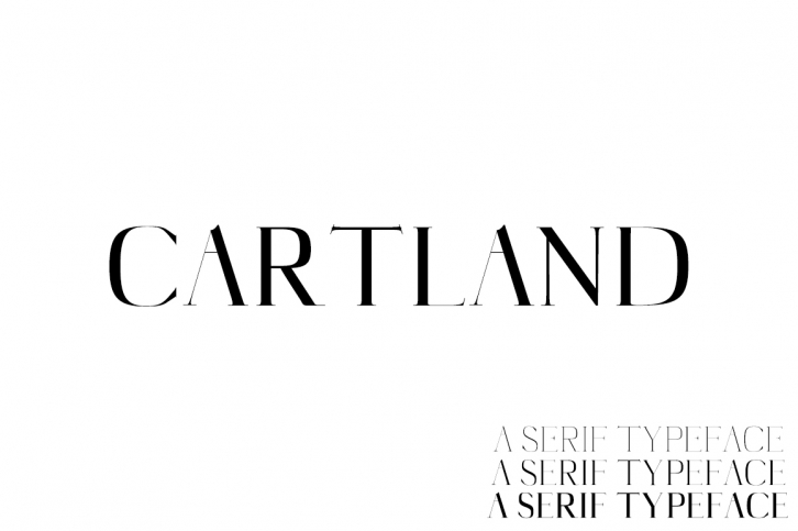 Cartland font preview