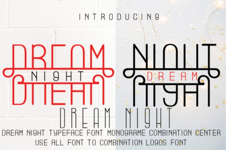 Dream Nigt font preview
