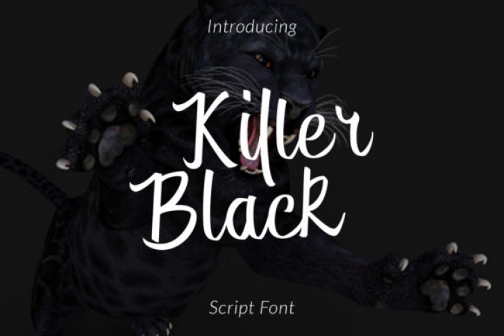 Killer Black font preview