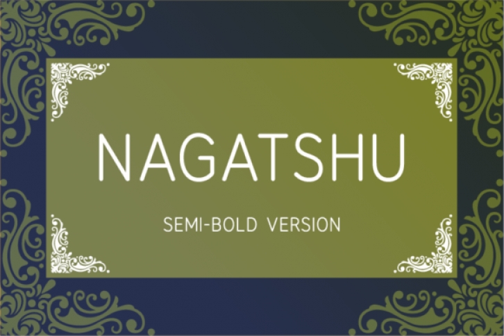 Nagatshu Semi-Bold font preview