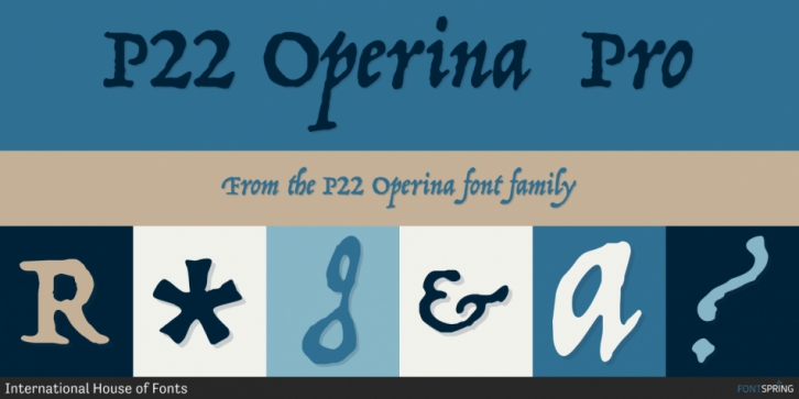 P22 Operina font preview