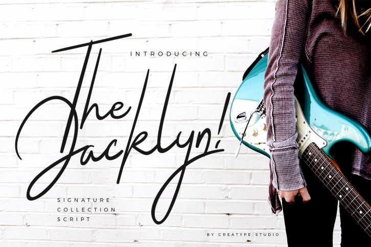The Jacklyn font preview