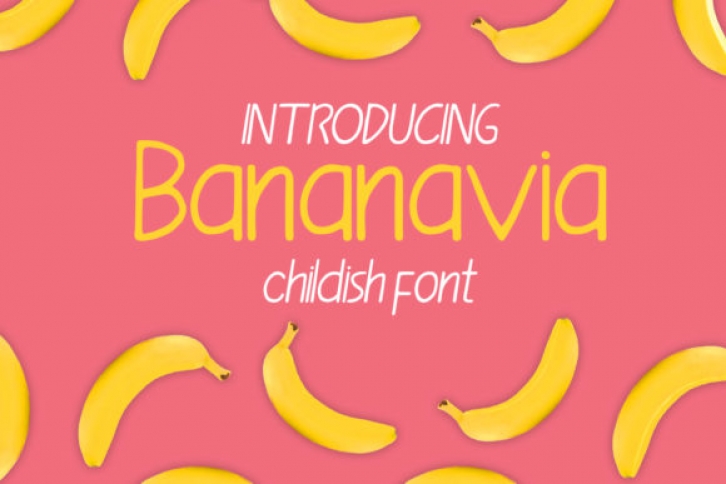 Bananavia font preview