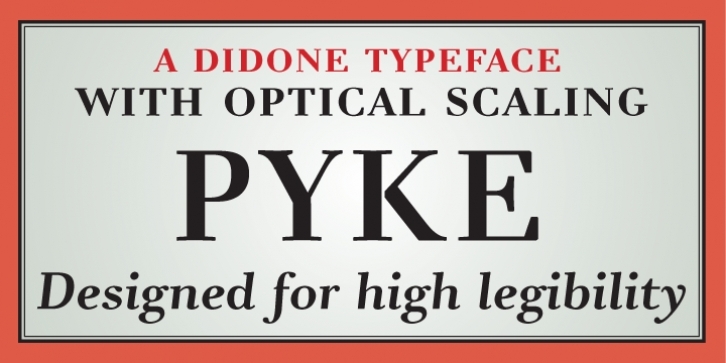 Pyke font preview