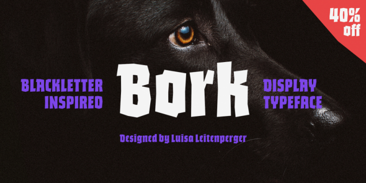 Bork font preview
