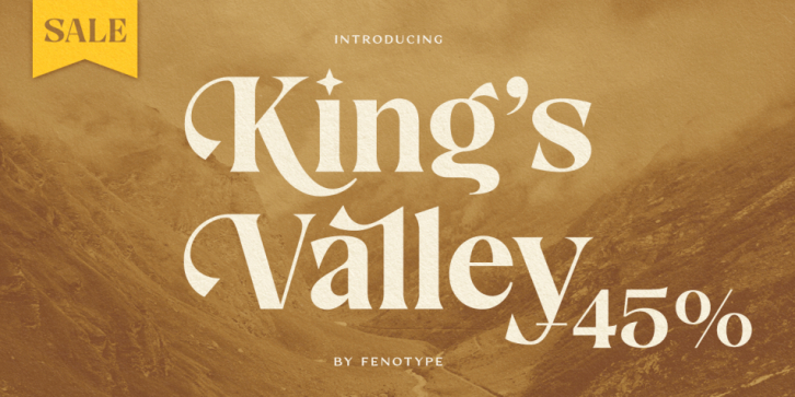 King's Valley font preview