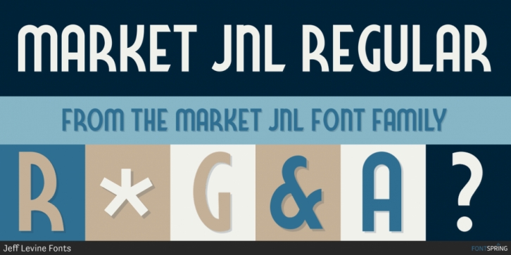 Market JNL font preview