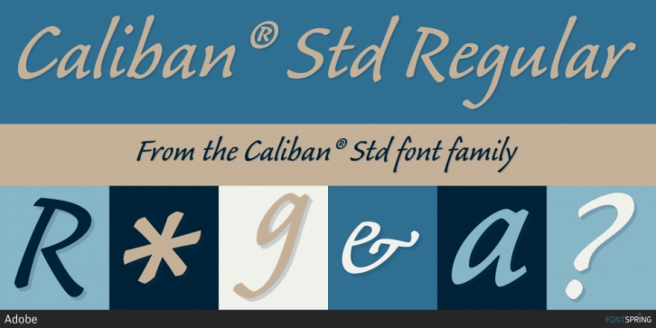 Caliban Std font preview