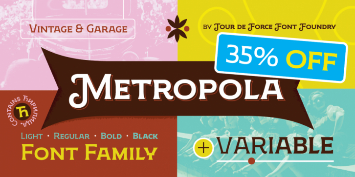 Metropola font preview
