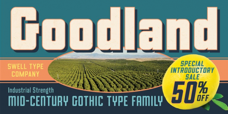 Goodland font preview