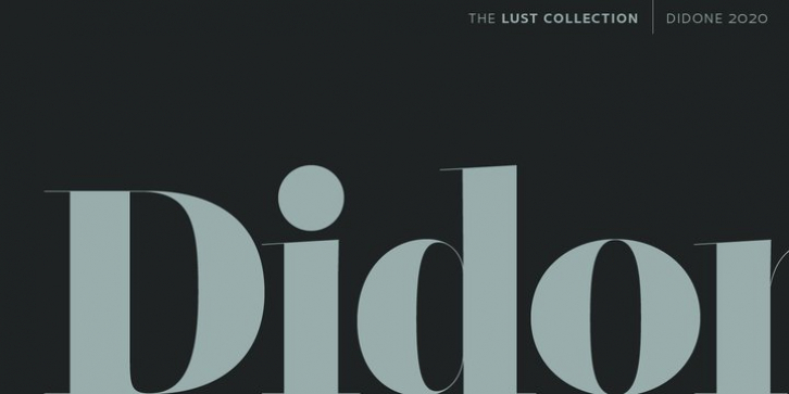 Lust Didone font preview