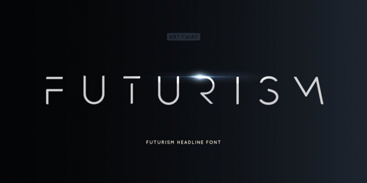 Futurism font preview