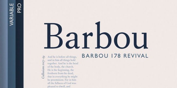 Barbou font preview