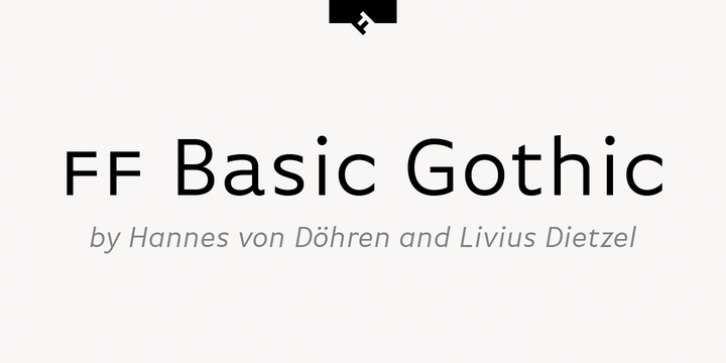 FF Basic Gothic font preview