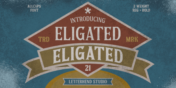 Eligated font preview