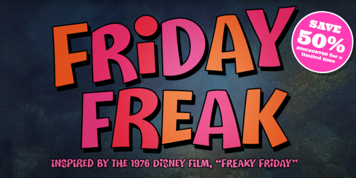 Friday Freak PB font preview
