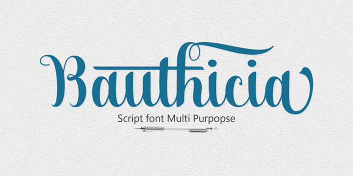 Bauthicia font preview
