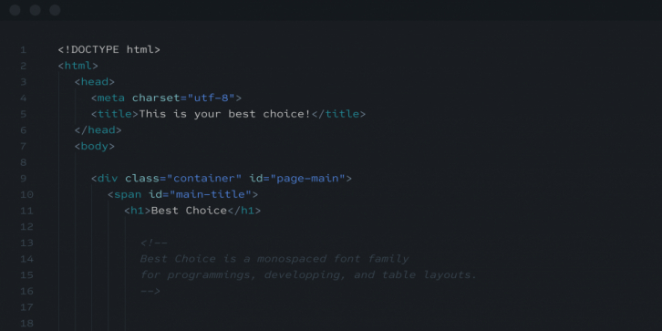 Best Choice font preview