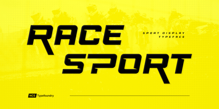 Race Sport font preview