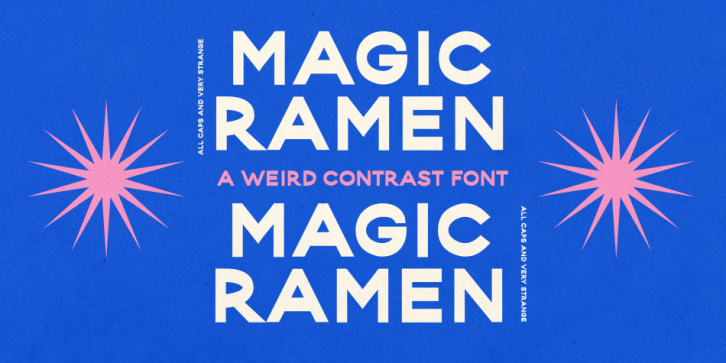 Magic Ramen font preview