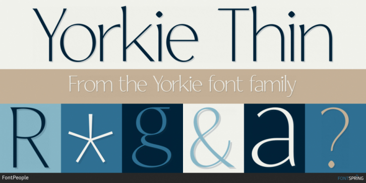 Yorkie font preview