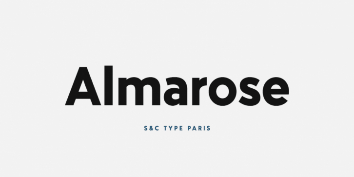 Almarose font preview