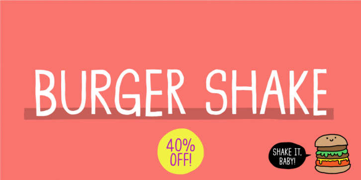 Burger Shake font preview
