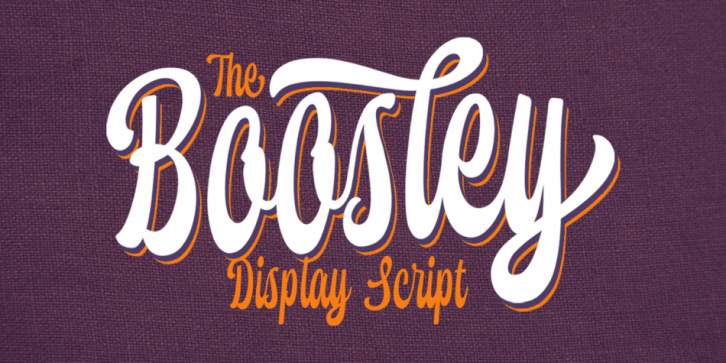 Boosley font preview