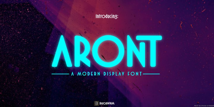 Aront font preview