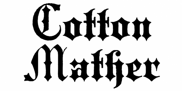 Cotton Mather font preview