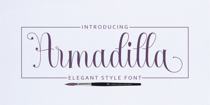 Armadilla font preview