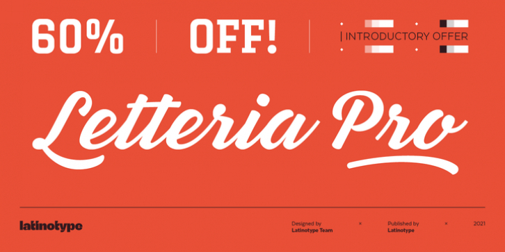 Letteria Pro font preview