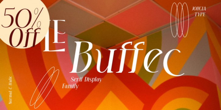 LE Buffec font preview