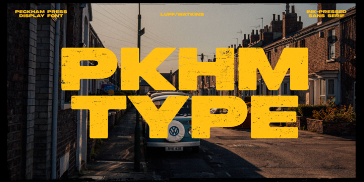 Peckham Press font preview
