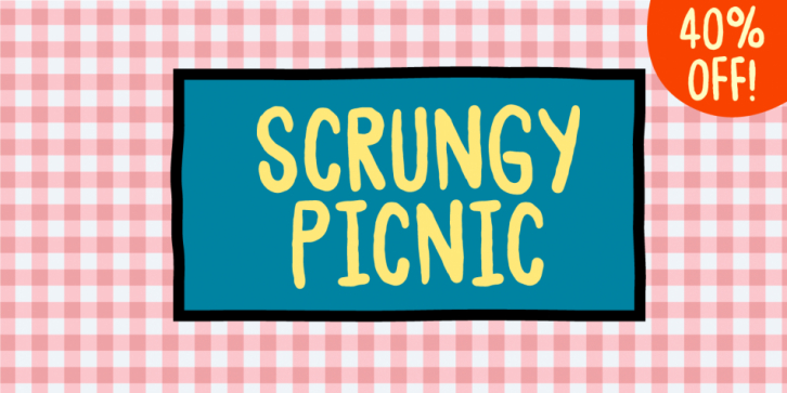 Scrungy Picninc font preview