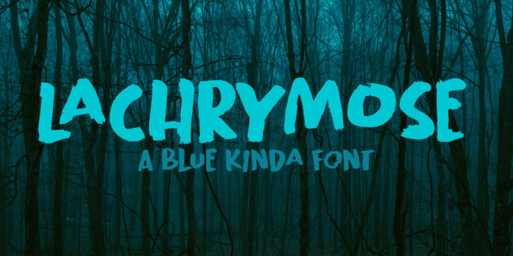 Lachrymose font preview