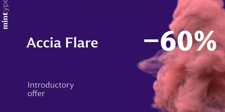 Accia Flare font preview