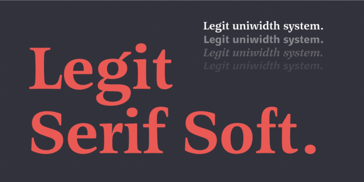 Legit Serif Soft font preview