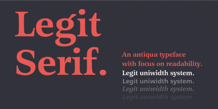 Legit Serif font preview