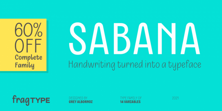 Sabana font preview