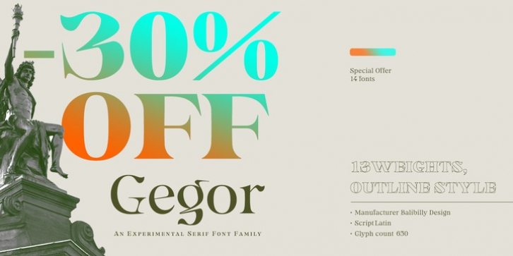 Gegor font preview