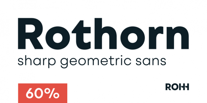 Rothorn font preview