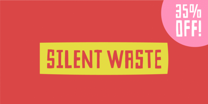Silent Waste font preview