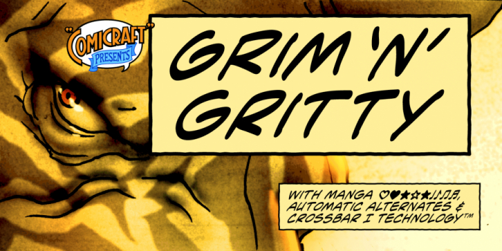 Grim 'n' Gritty font preview