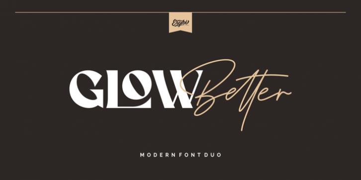 Glow Better font preview