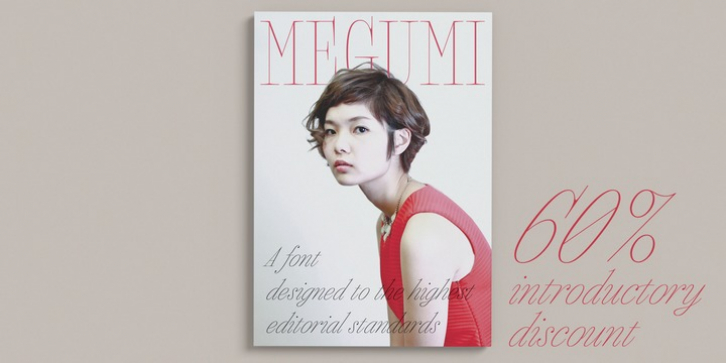 Megumi font preview